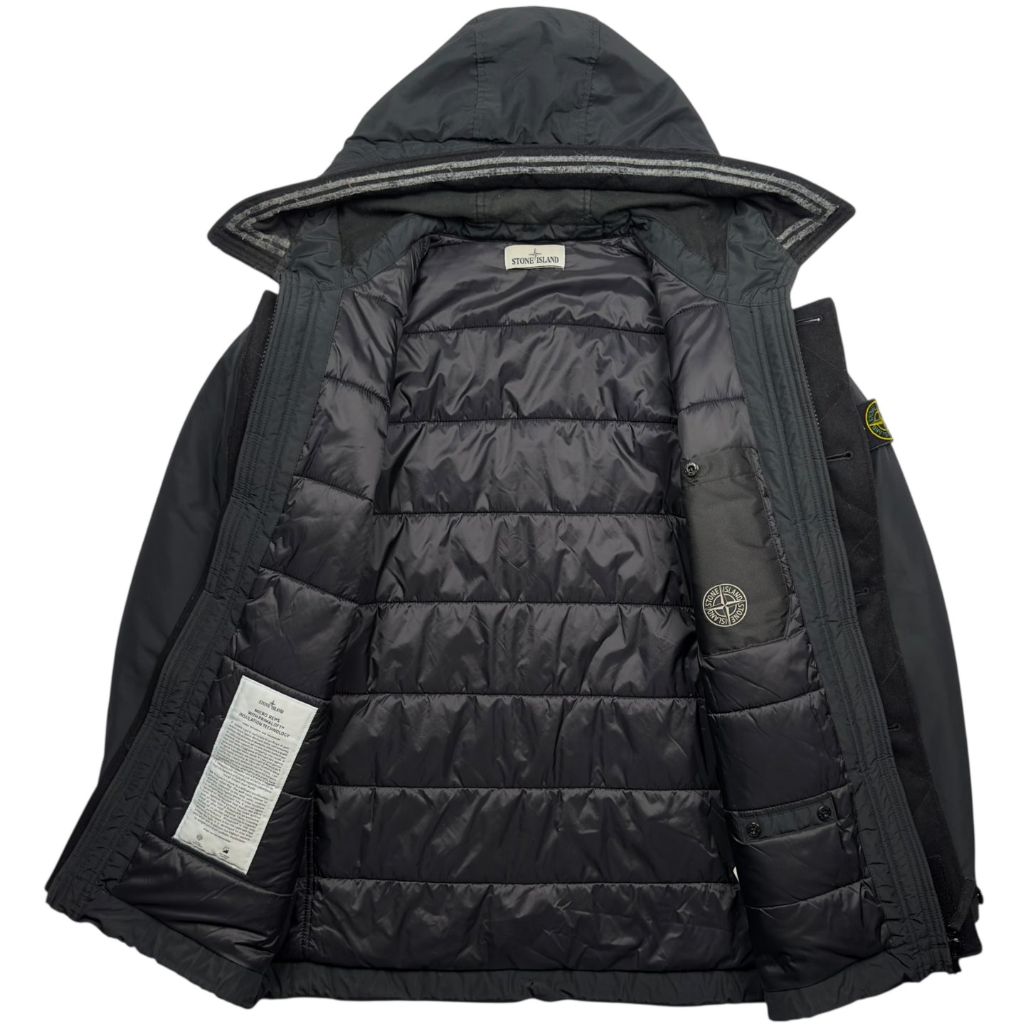 A/W 19 Stone Island Micro Reps with Primaloft Jacket - Black