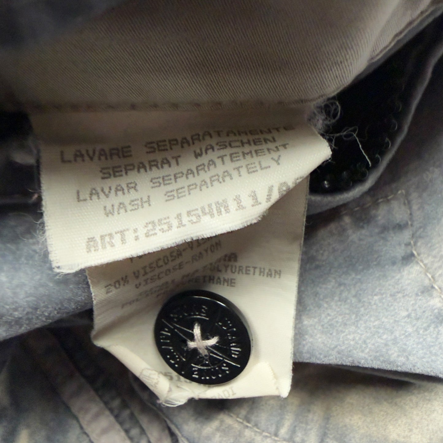 A/W 96 Stone Island Raso Floccato Reversible Jacket