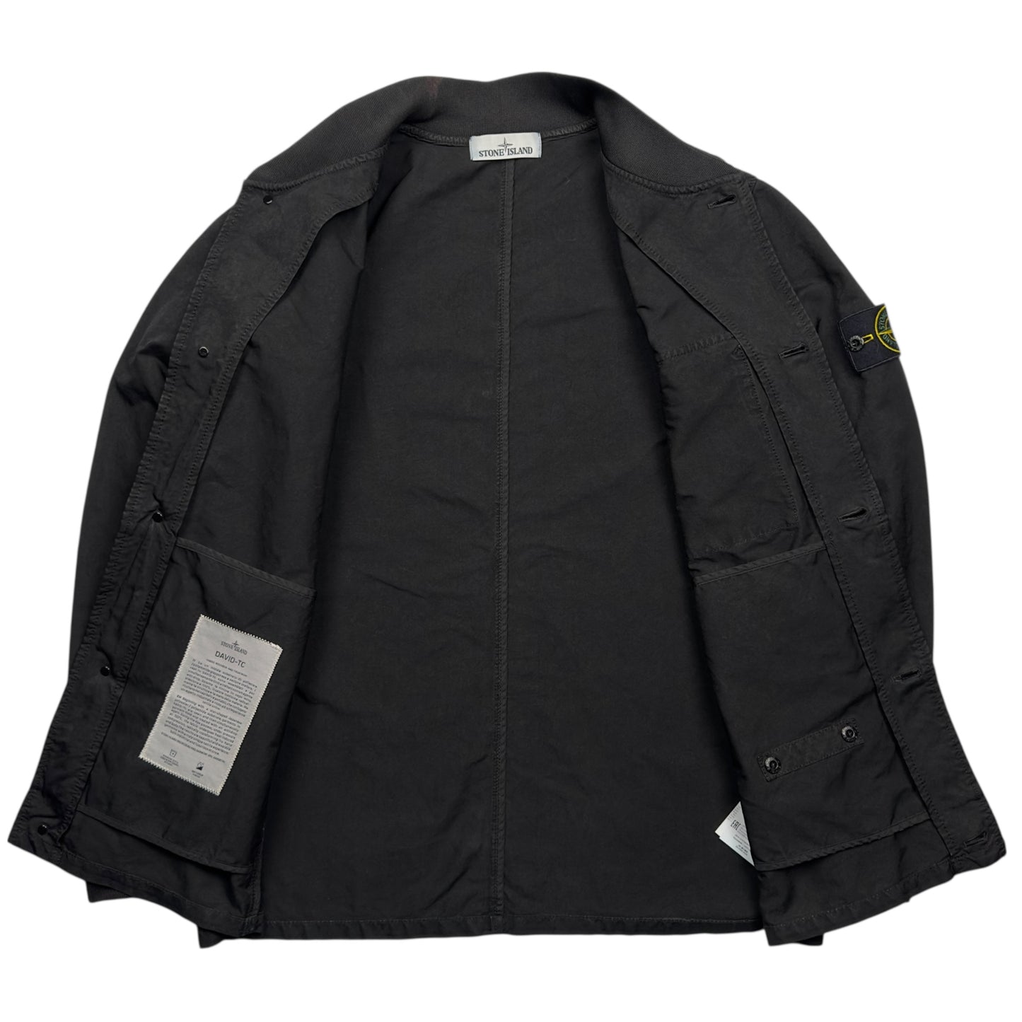 S/S 19 Stone Island David TC Bomber Jacket - Black