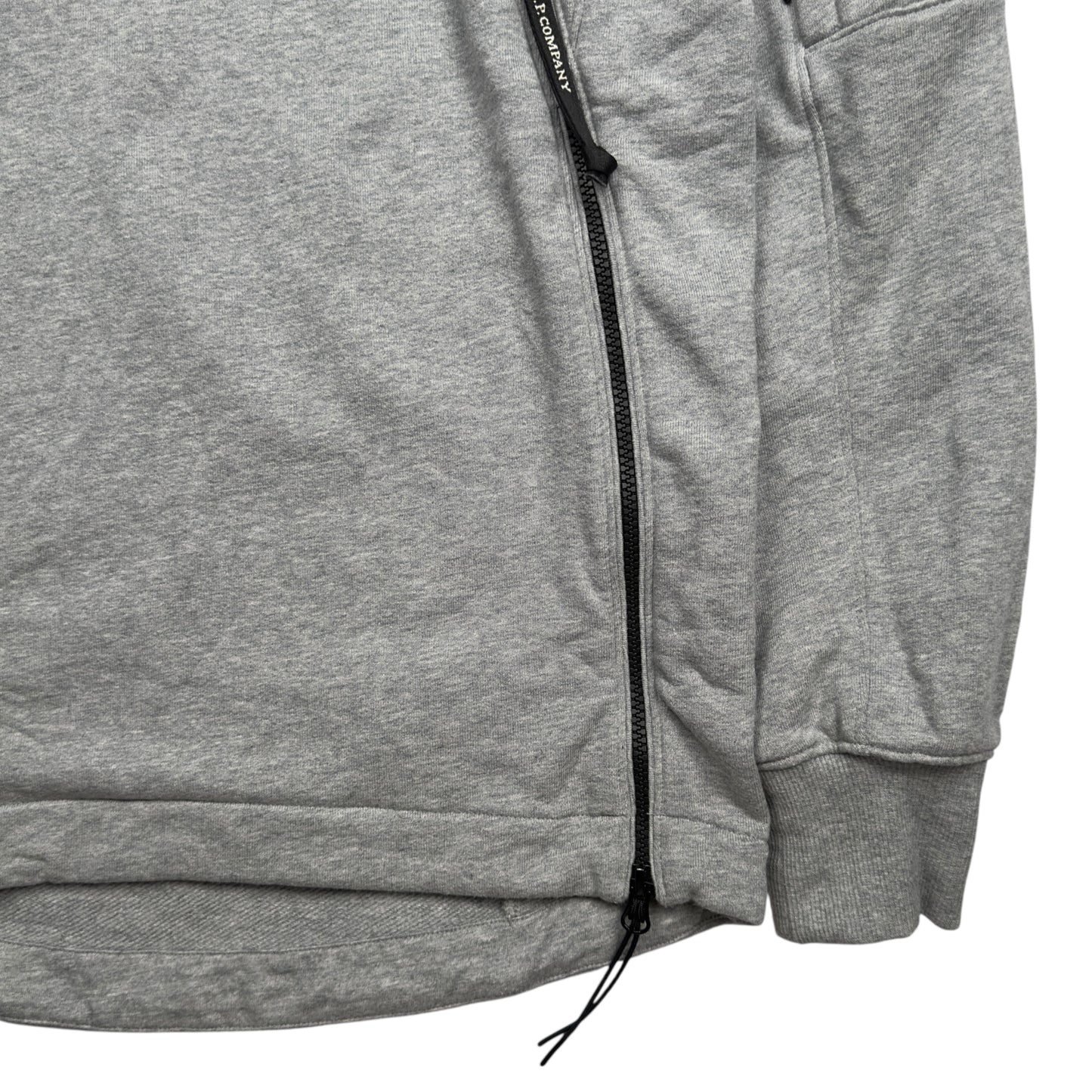 C.P. Company Diagonal Raised Fleece Crewneck Sweater - Grey