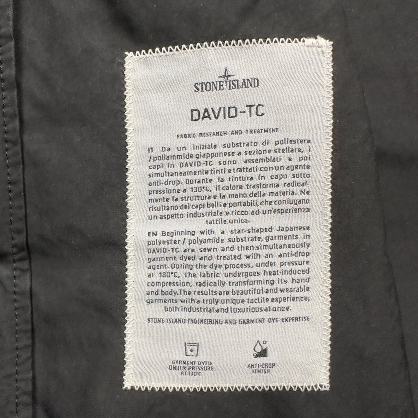 S/S 19 Stone Island David TC Bomber Jacket - Black