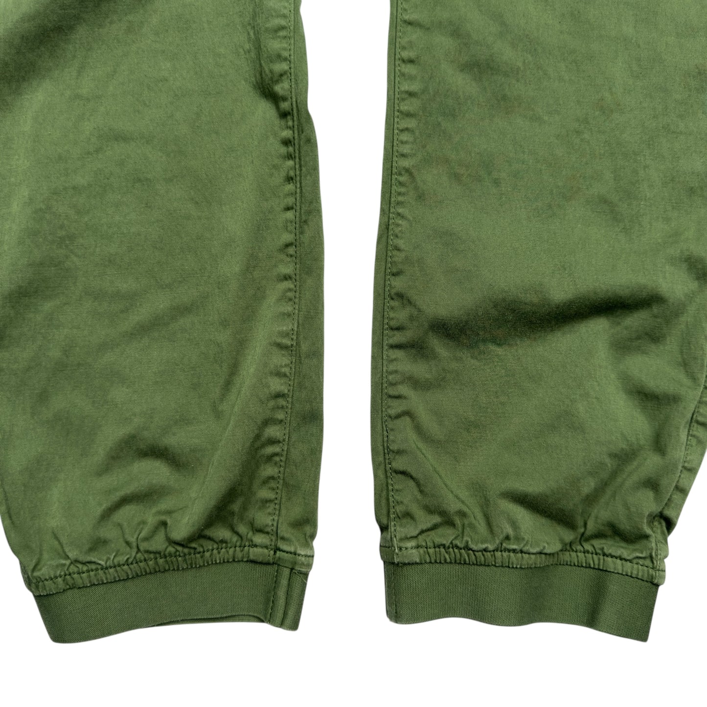 A/W 22 Stone Island Cuffed Cargo Trousers - Green