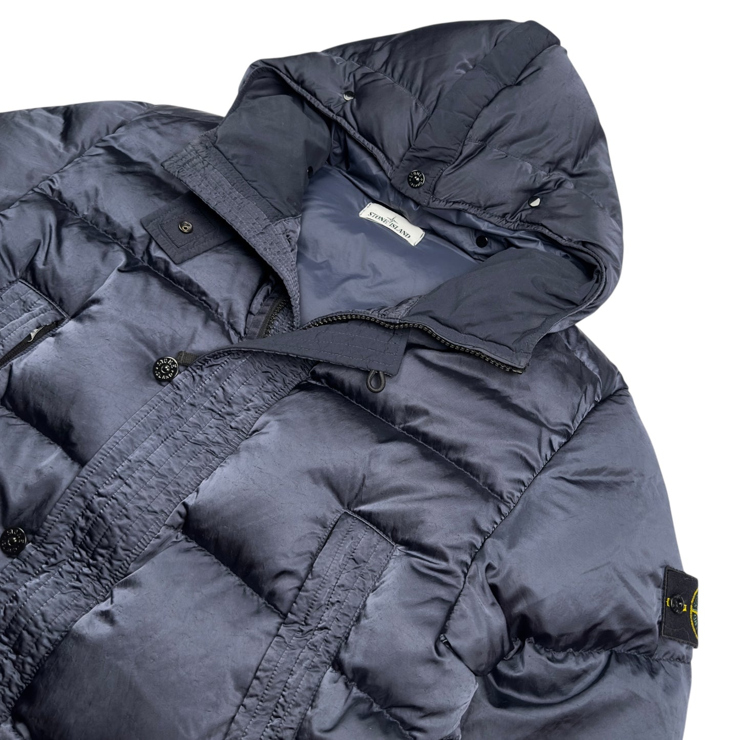 A/W 21 Stone Island Nylon Raso TC Down Jacket - Navy