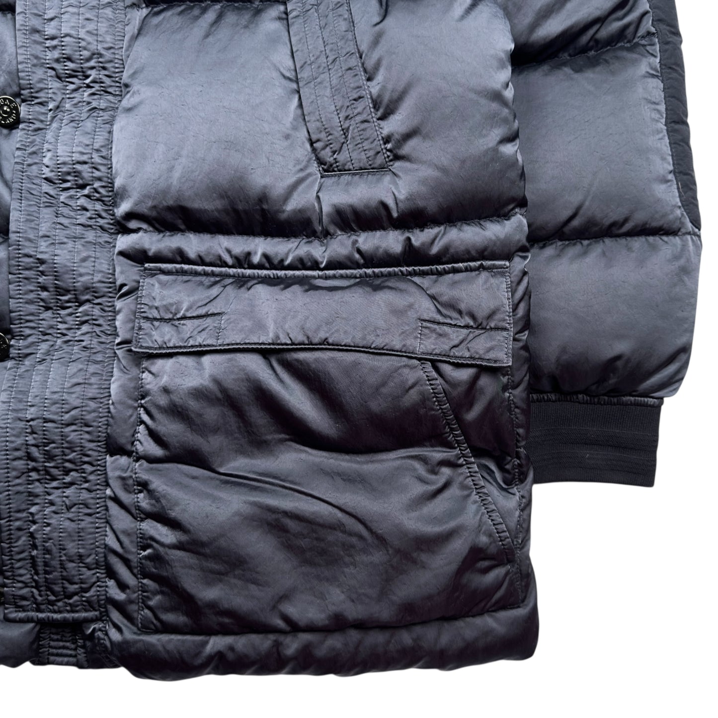 A/W 21 Stone Island Nylon Raso TC Down Jacket - Navy