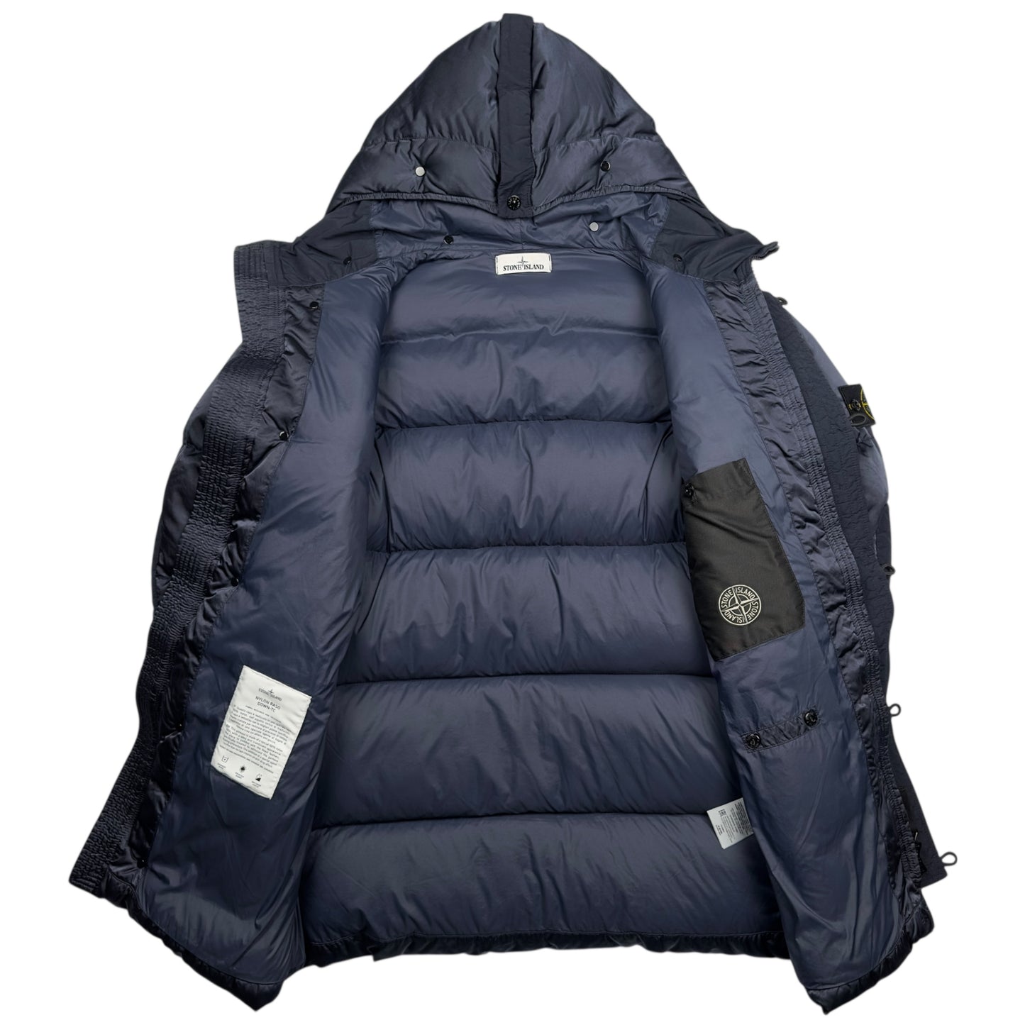 A/W 21 Stone Island Nylon Raso TC Down Jacket - Navy