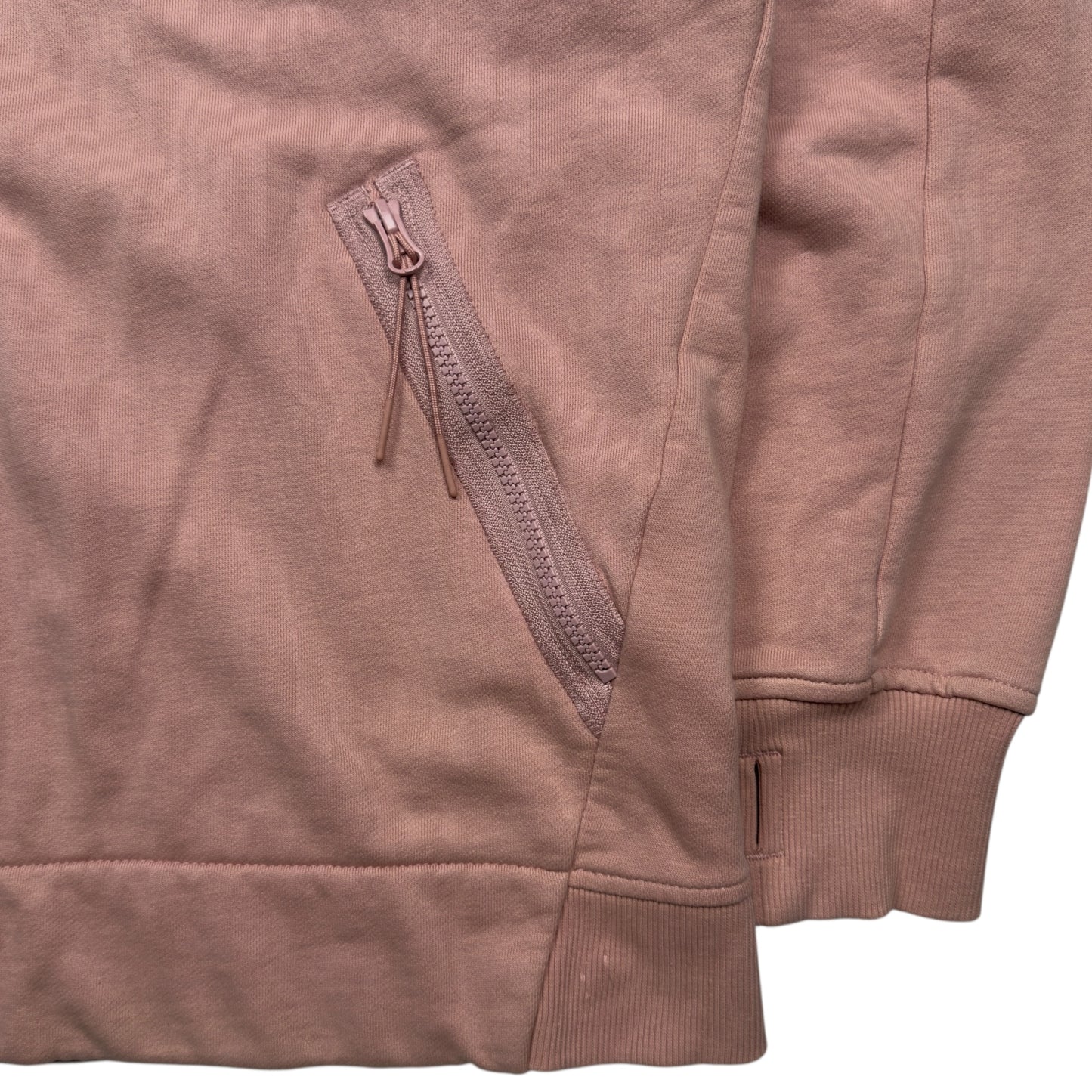 C.P. Company Diagonal Raised Fleece Goggle Full Zip - Pink