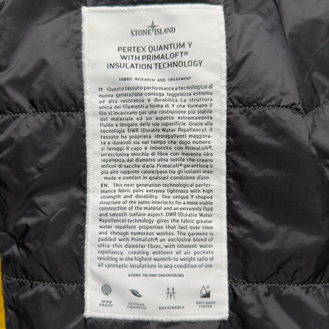 A/W 18 Stone Island Pertex Quantum Y With Primaloft Insulation Jacket - Yellow