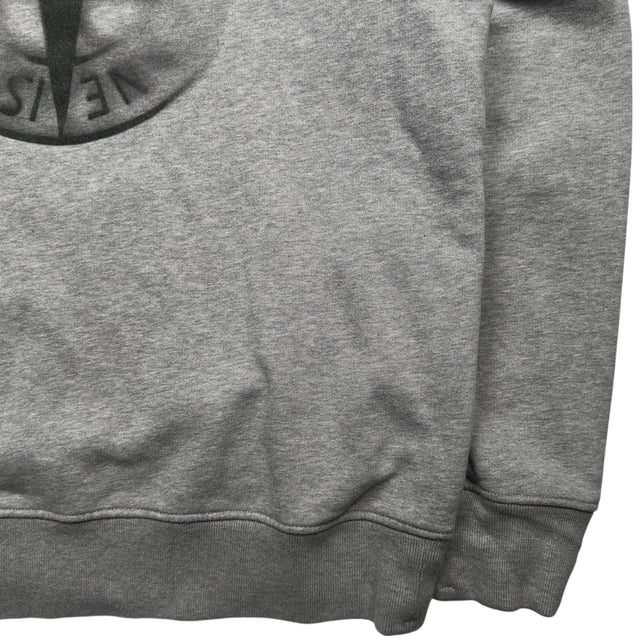 A/W 19 Stone Island 'GRAPHIC 10' Fade Compass Logo Hoodie - Grey