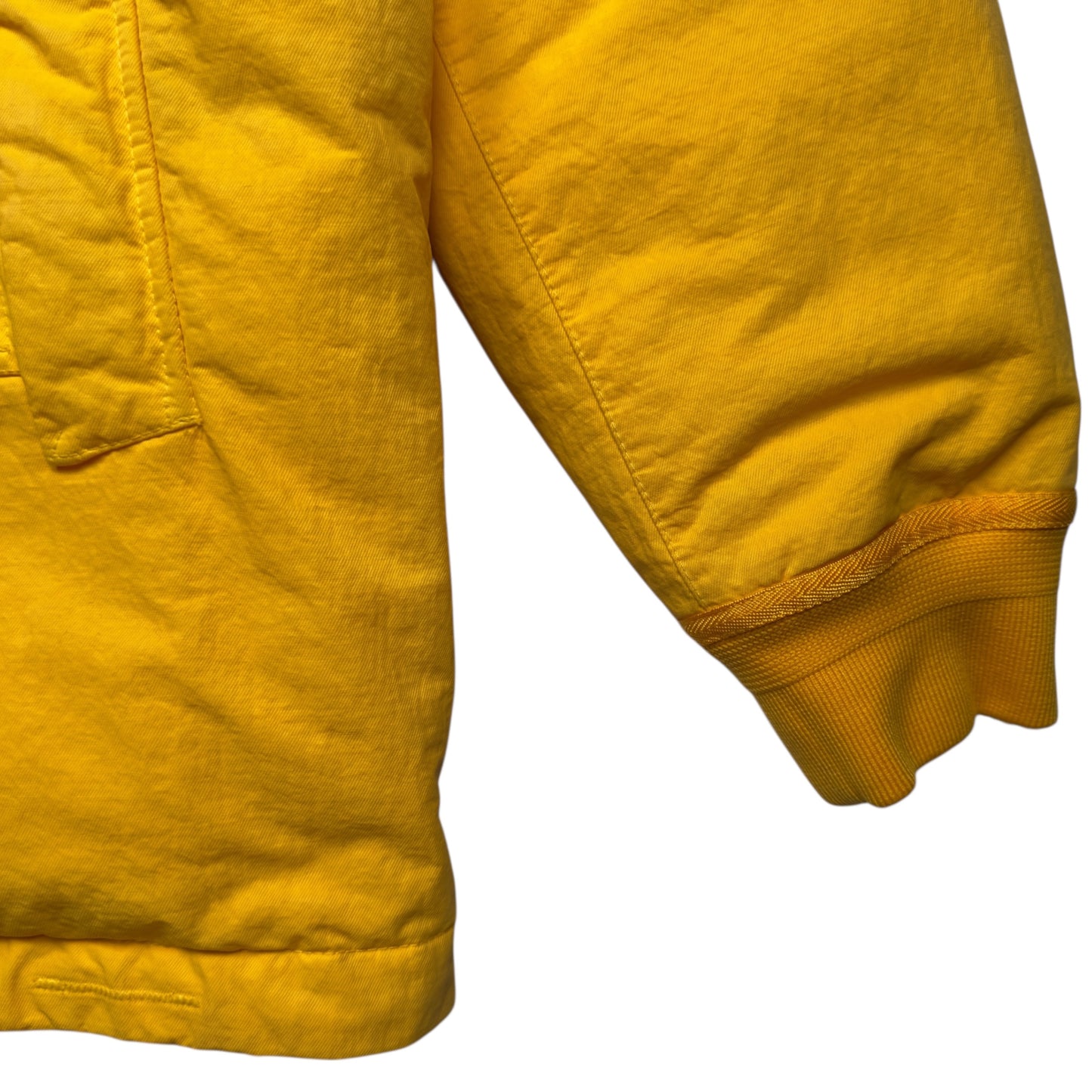 A/W 22 Stone Island Opaque Nylon Twill Down-TC Balaclava Puffer Jacket - Yellow