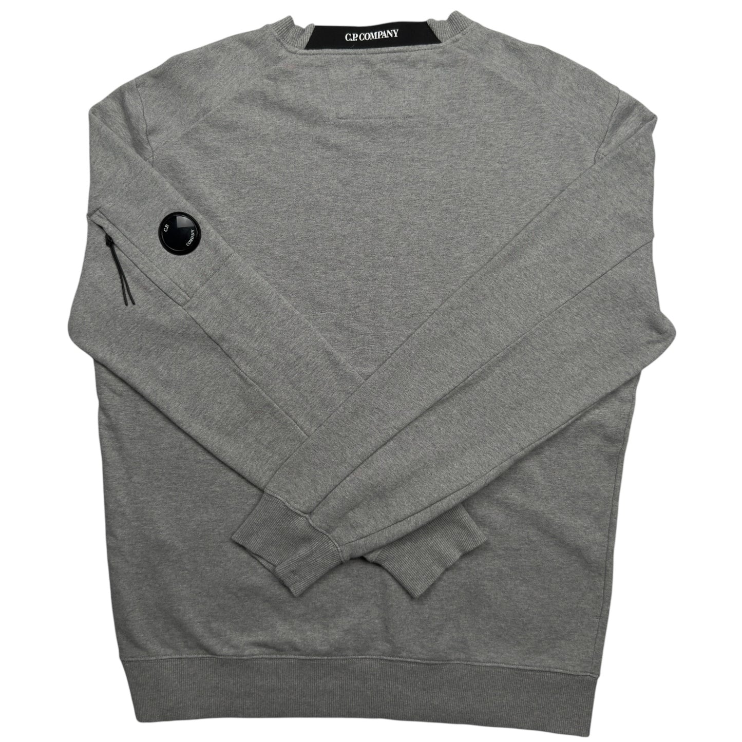 C.P. Company Diagonal Raised Fleece Crewneck Sweater - Grey