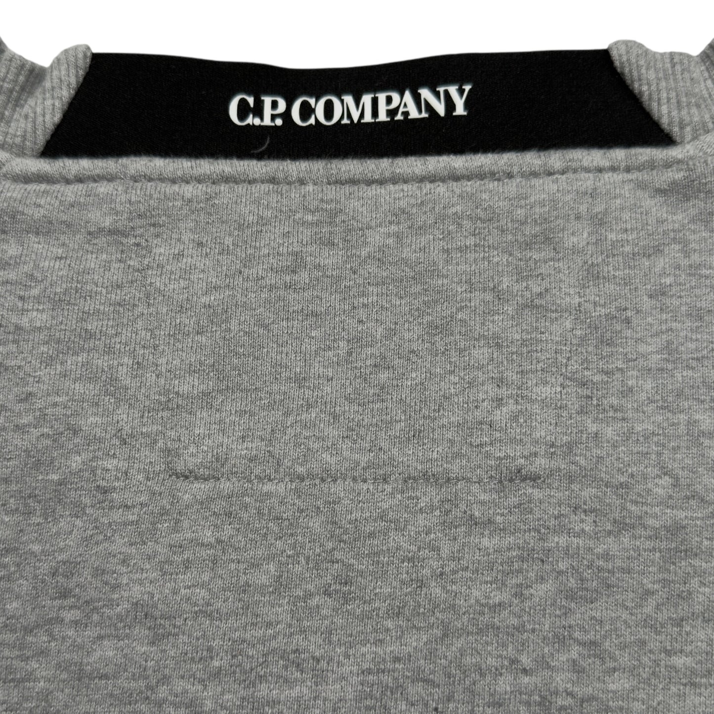 C.P. Company Diagonal Raised Fleece Crewneck Sweater - Grey