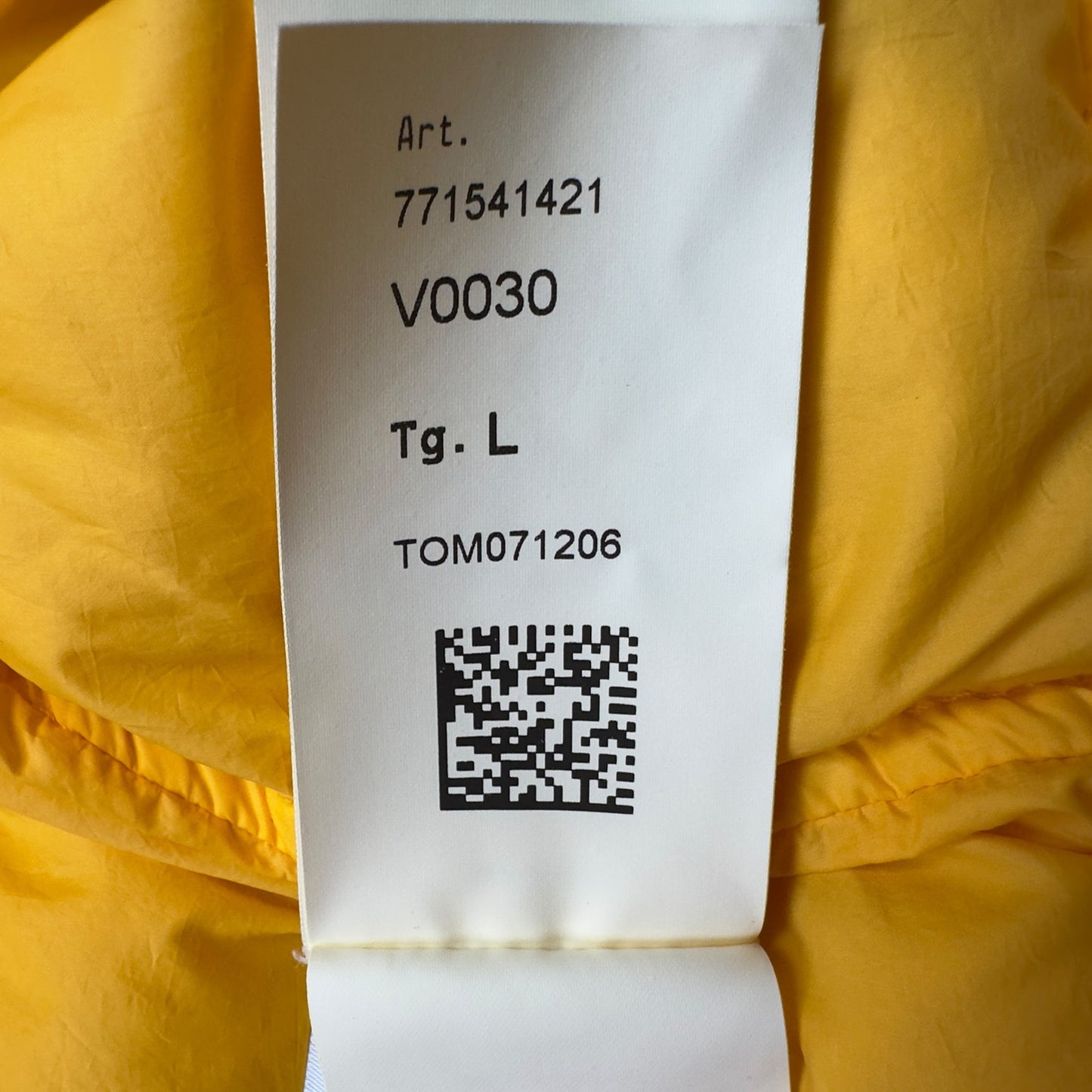 A/W 22 Stone Island Opaque Nylon Twill Down-TC Balaclava Puffer Jacket - Yellow
