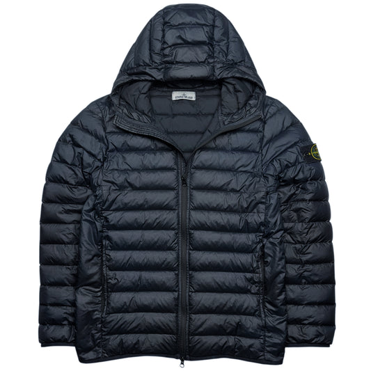 S/S 24 Stone Island Loom Woven Chambers R-Nylon Down TC Puffer Jacket - Navy
