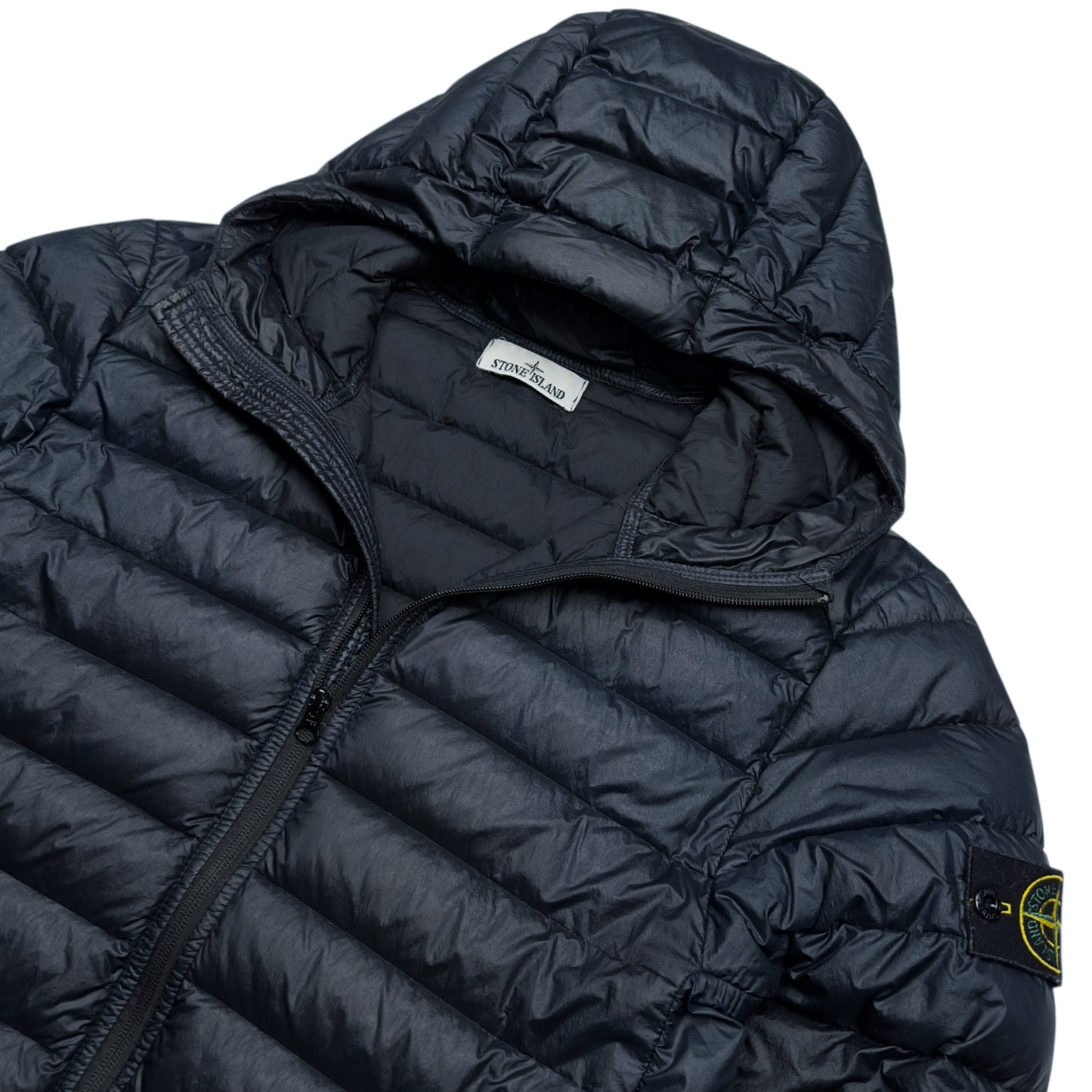S/S 24 Stone Island Loom Woven Chambers R-Nylon Down TC Puffer Jacket - Navy