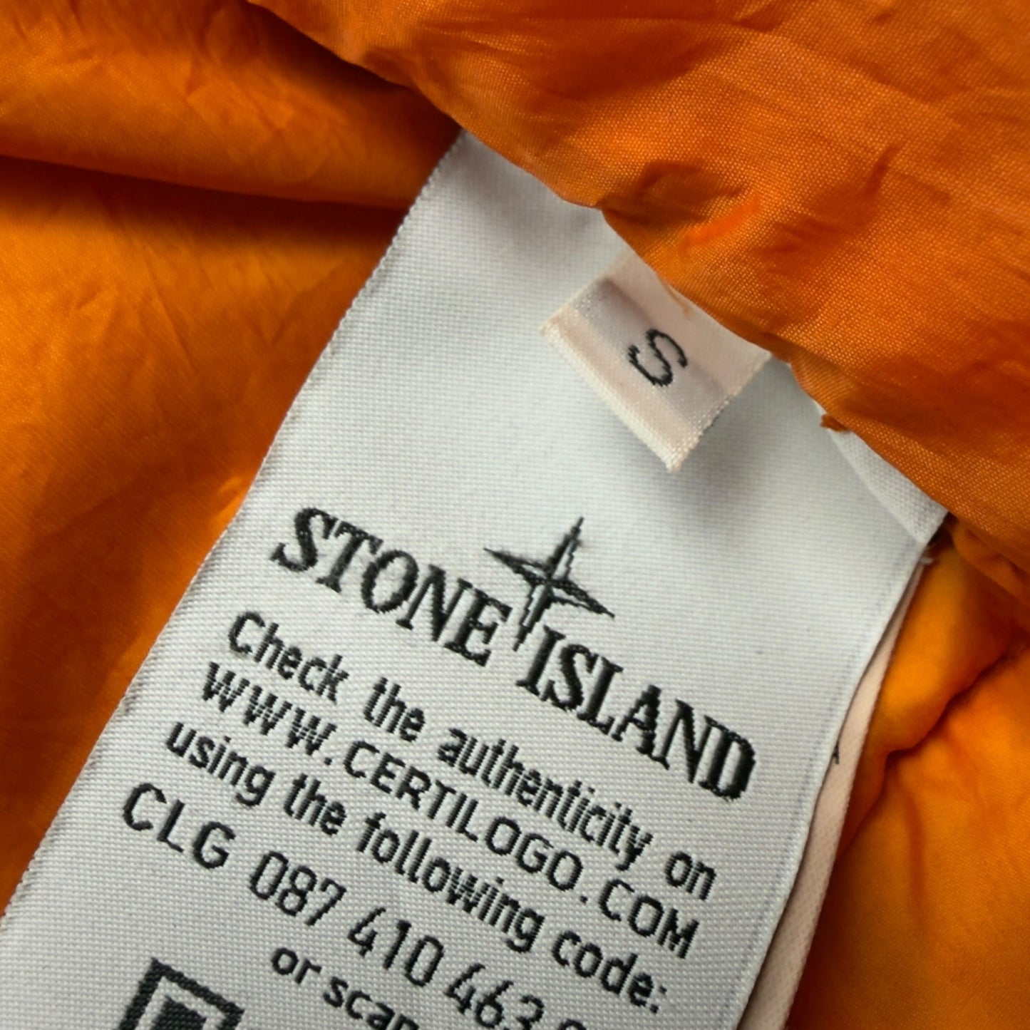 A/W 19 Stone Island Crinkle Reps NY Down Puffer Jacket - Orange