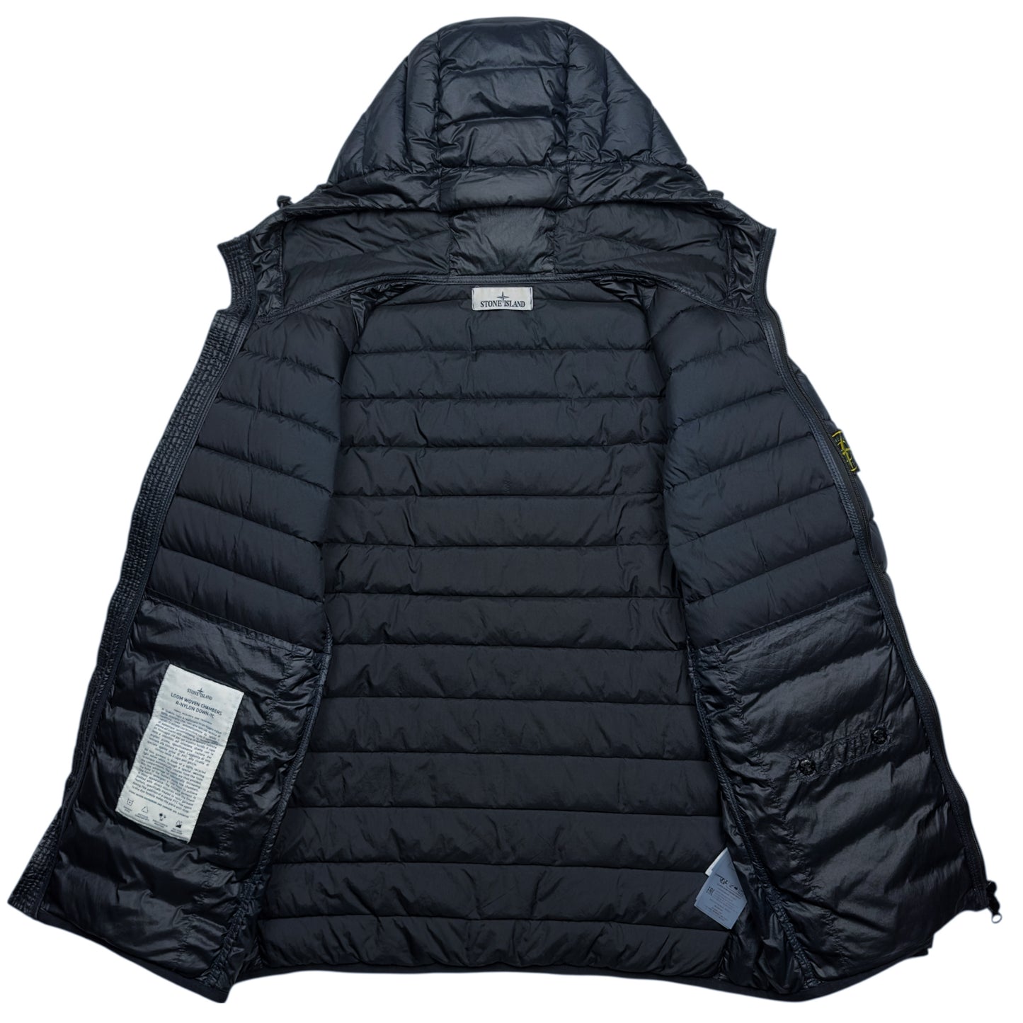 S/S 24 Stone Island Loom Woven Chambers R-Nylon Down TC Puffer Jacket - Navy