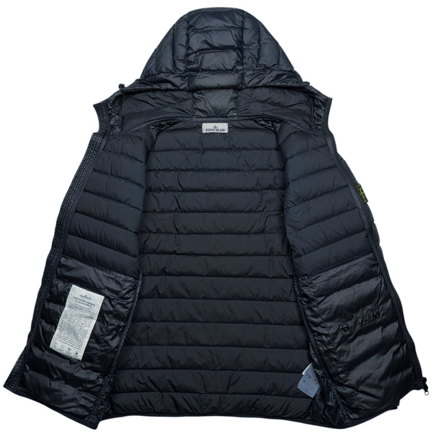 S/S 24 Stone Island Loom Woven Chambers R-Nylon Down TC Puffer Jacket - Navy