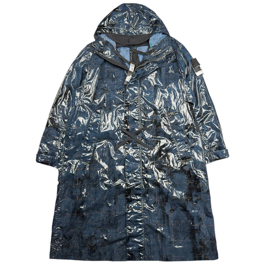 A/W 22 Stone Island Shadow Project Glass Poplin Double Face Print Parka Jacket