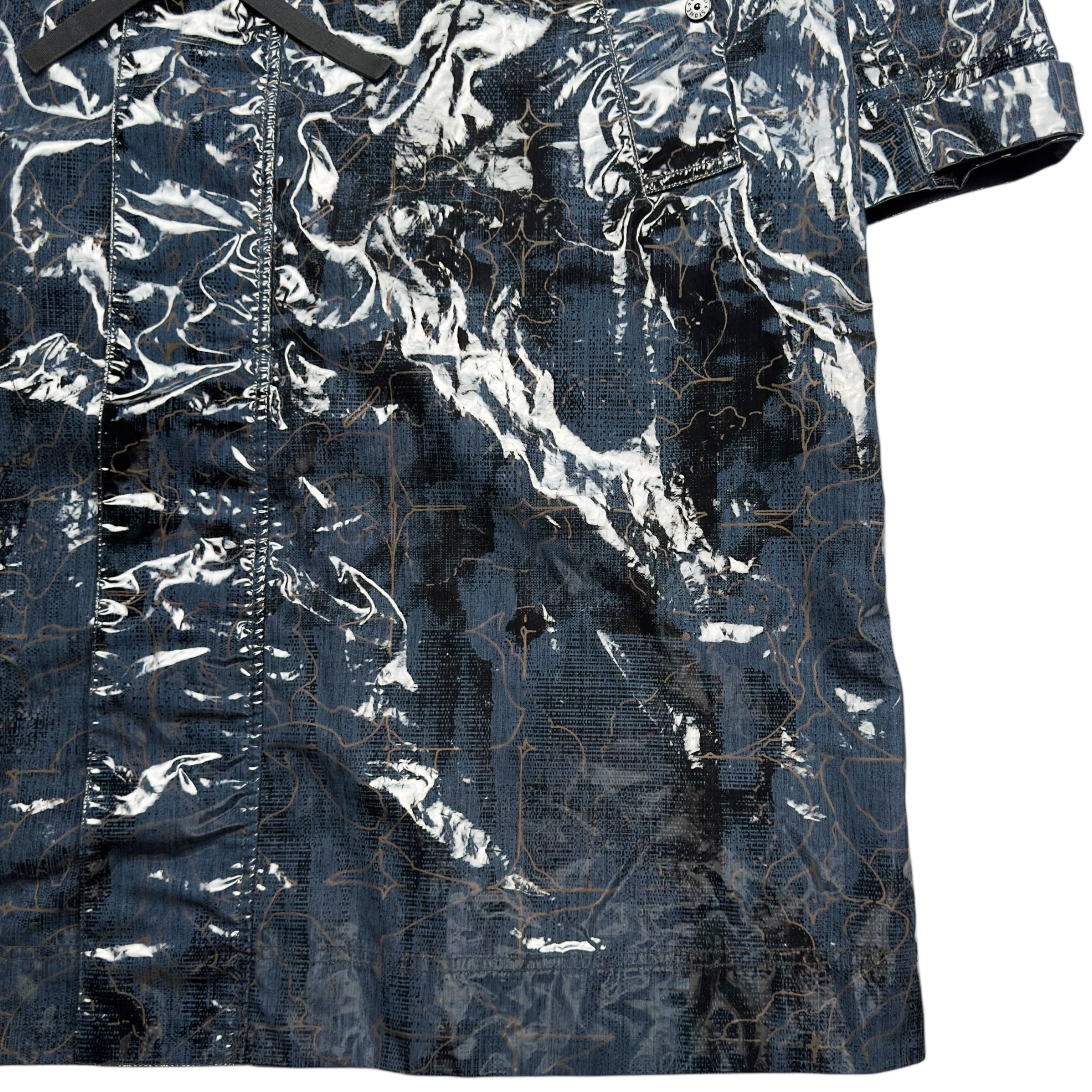 A/W 22 Stone Island Shadow Project Glass Poplin Double Face Print