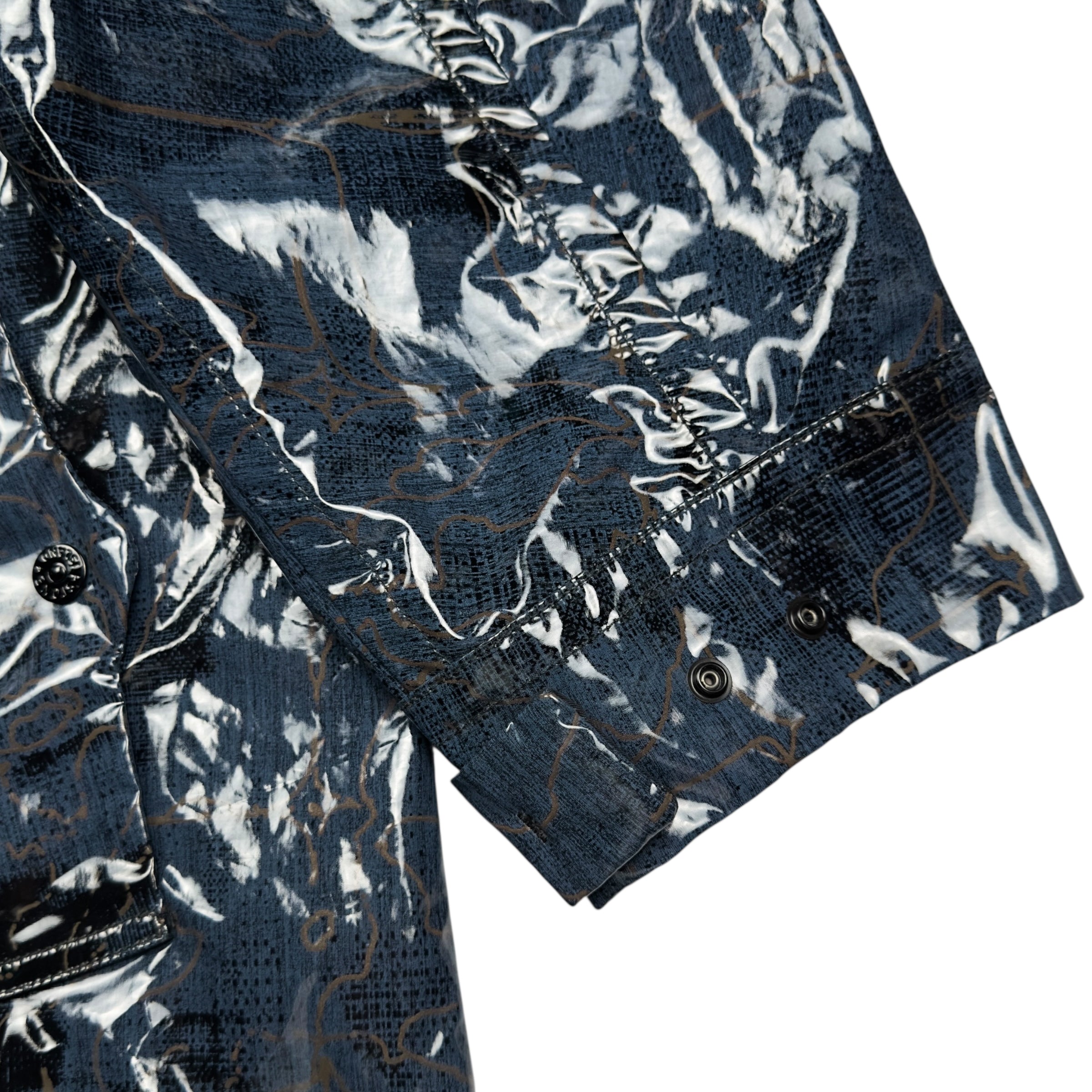 A/W 22 Stone Island Shadow Project Glass Poplin Double Face Print
