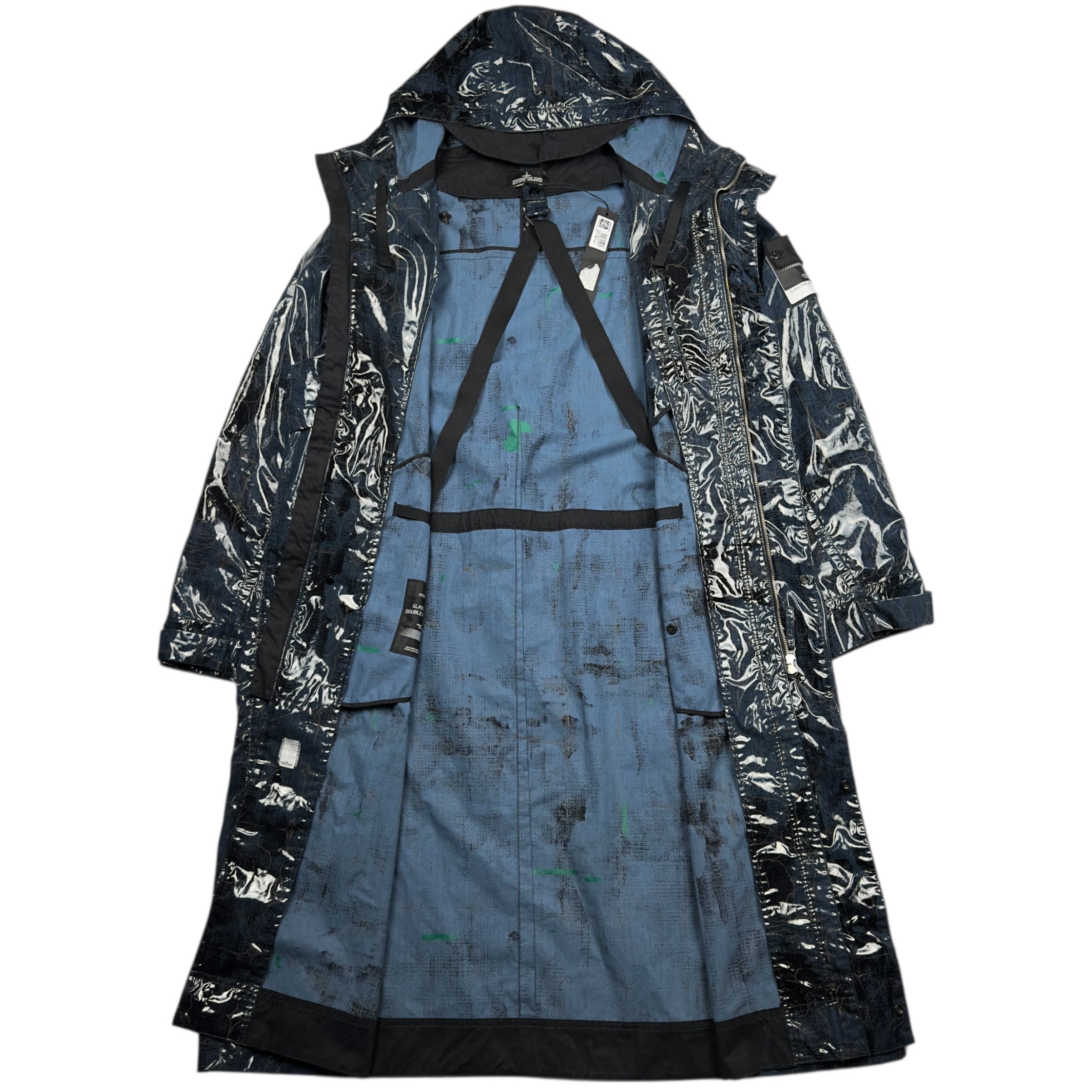A/W 22 Stone Island Shadow Project Glass Poplin Double Face Print