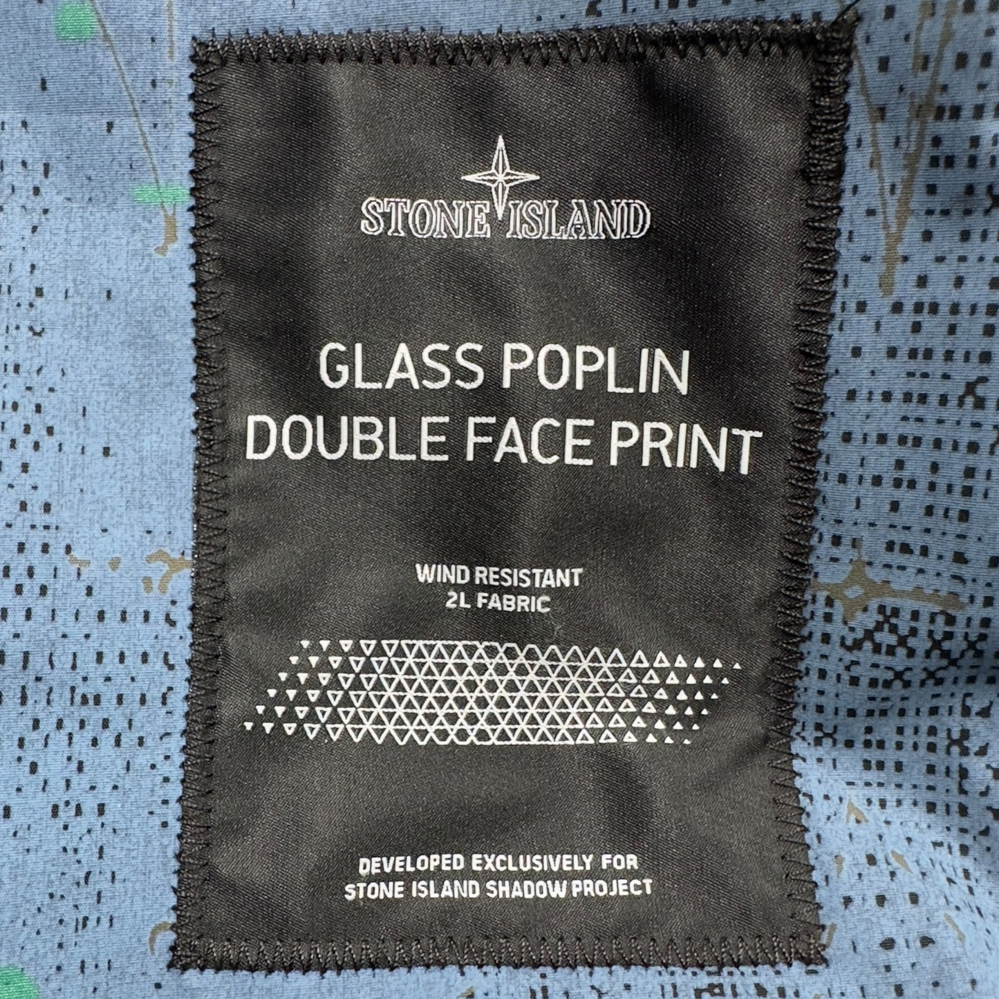 A/W 22 Stone Island Shadow Project Glass Poplin Double Face Print Parka Jacket