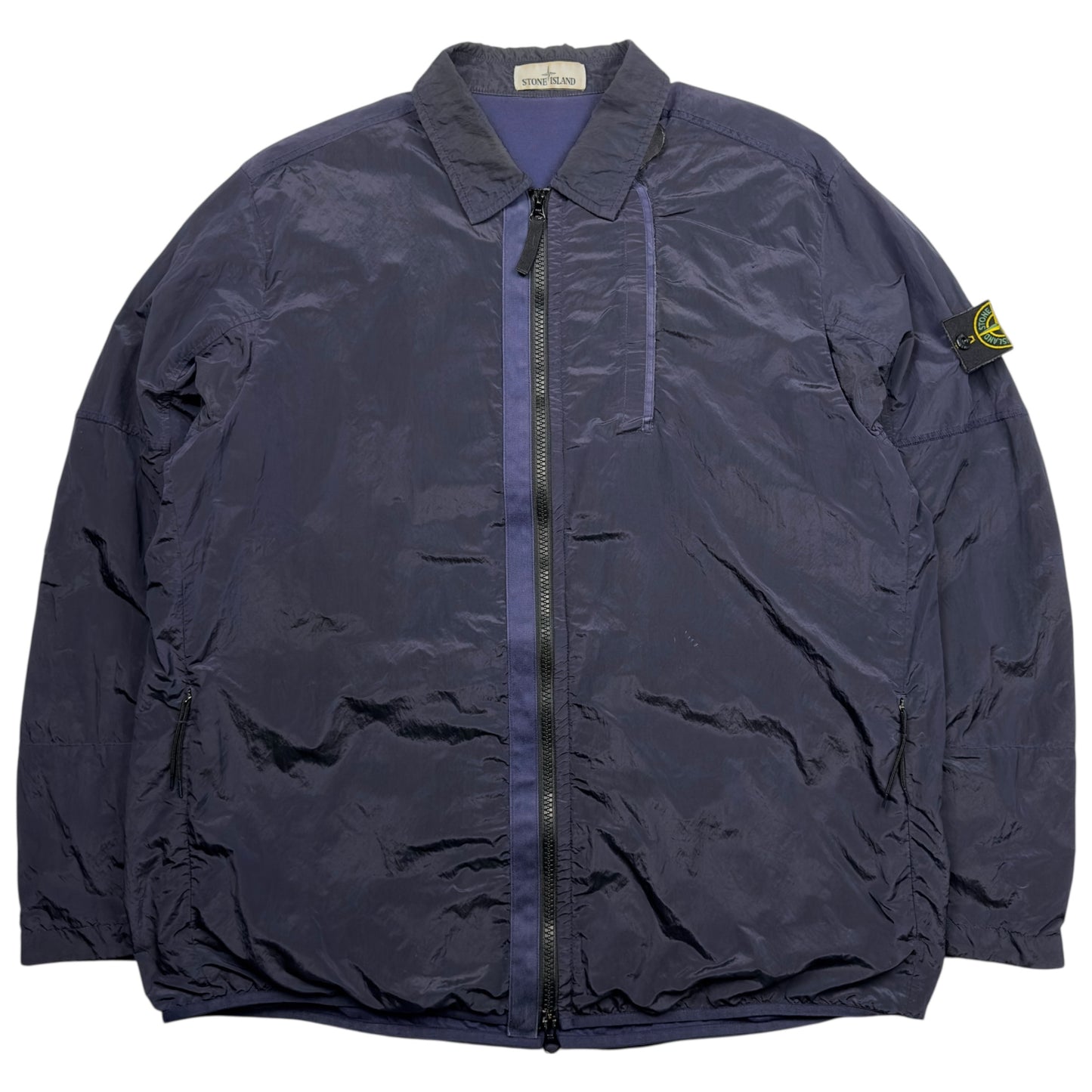 A/W 18 Stone Island Lined Nylon Metal Overshirt - Purple / Navy