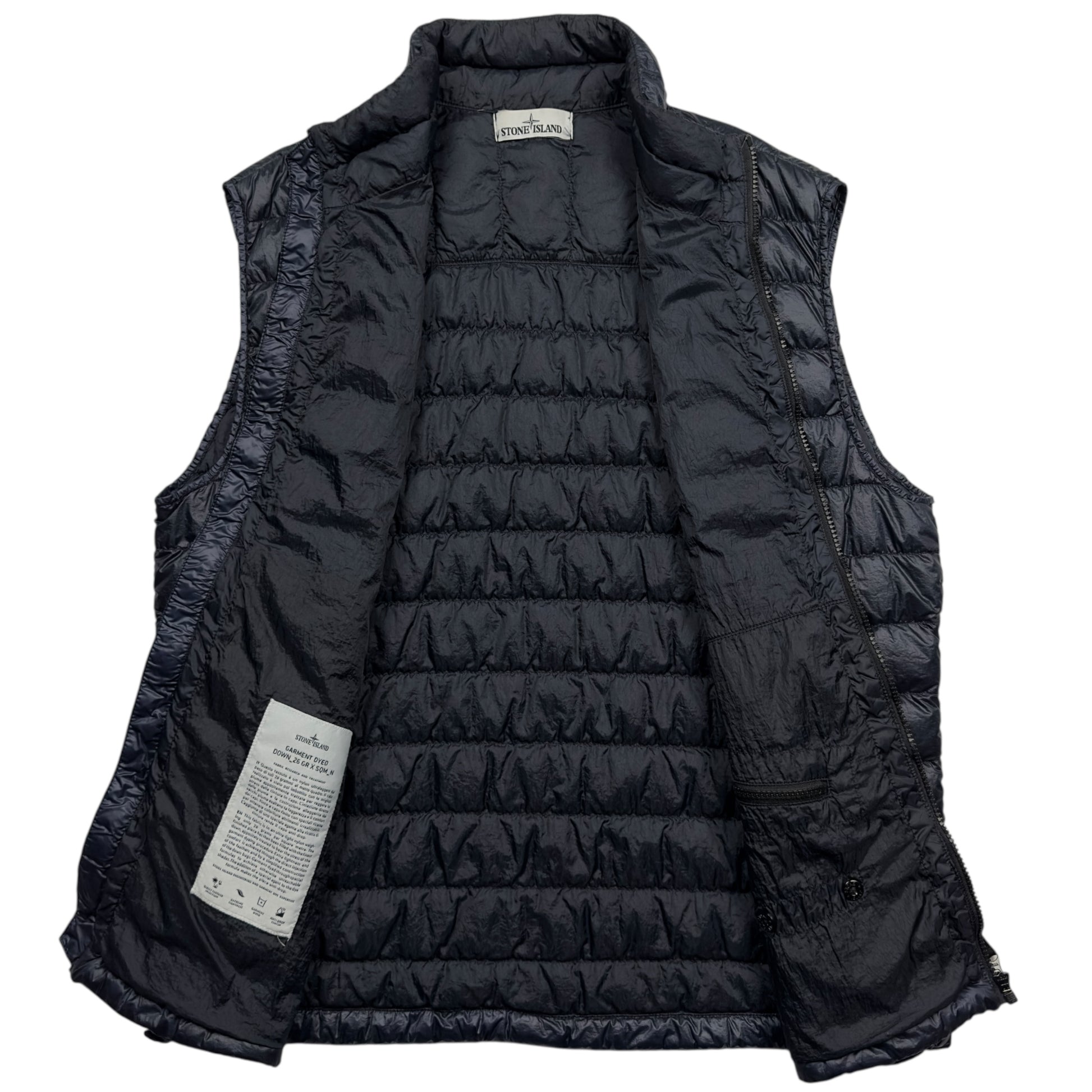 S/S 16 Stone Island Down_26 GR X SQM_N - Ultra Light Down Gilet - Navy