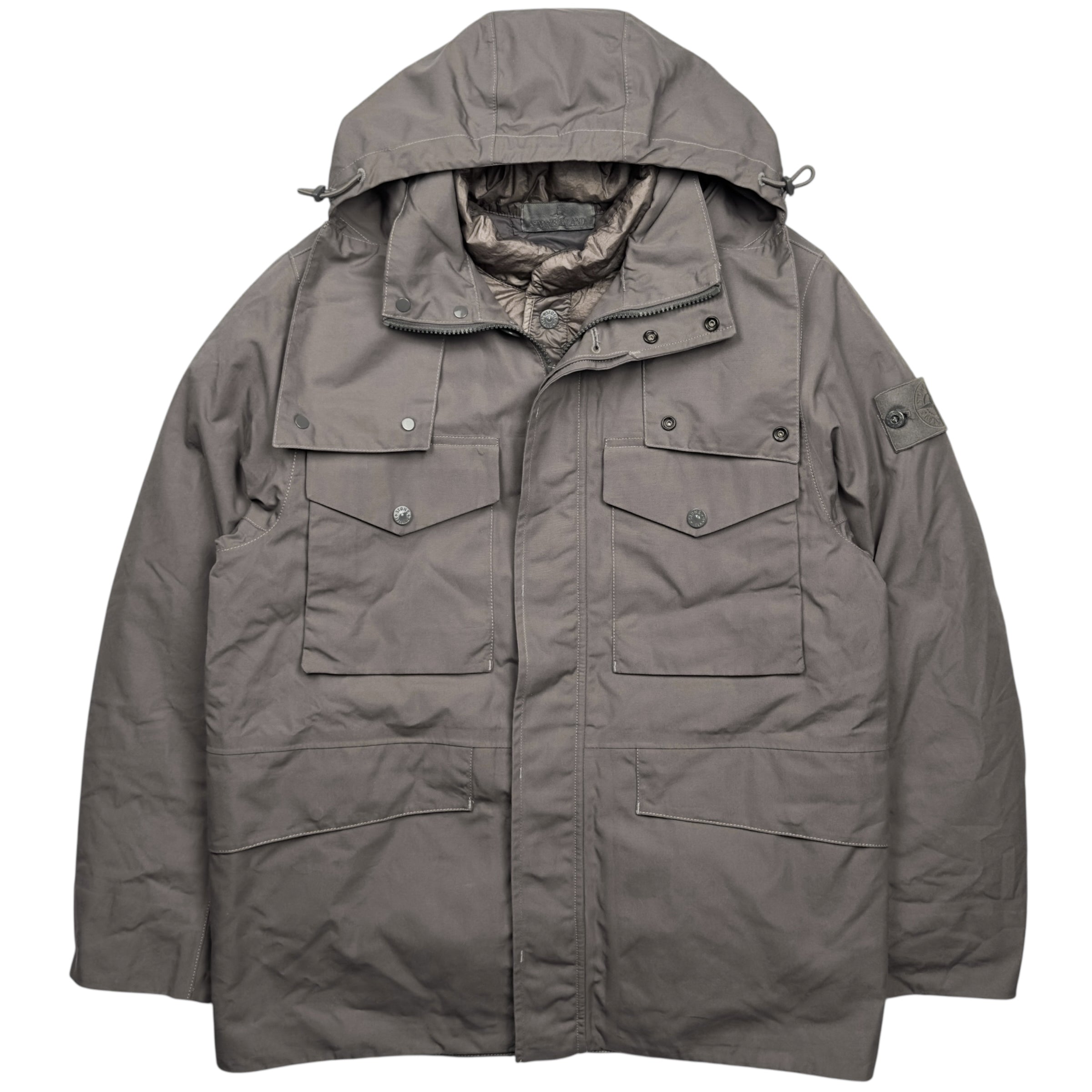 A/W 22 Stone Island O-Ventile Ghost Dutch Rope Down Jacket