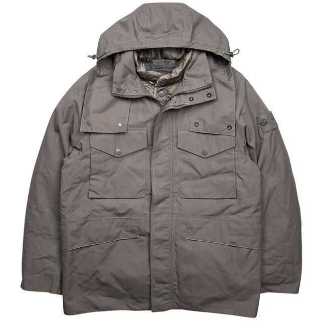 A/W 22 Stone Island O-Ventile Ghost Dutch Rope Down Jacket