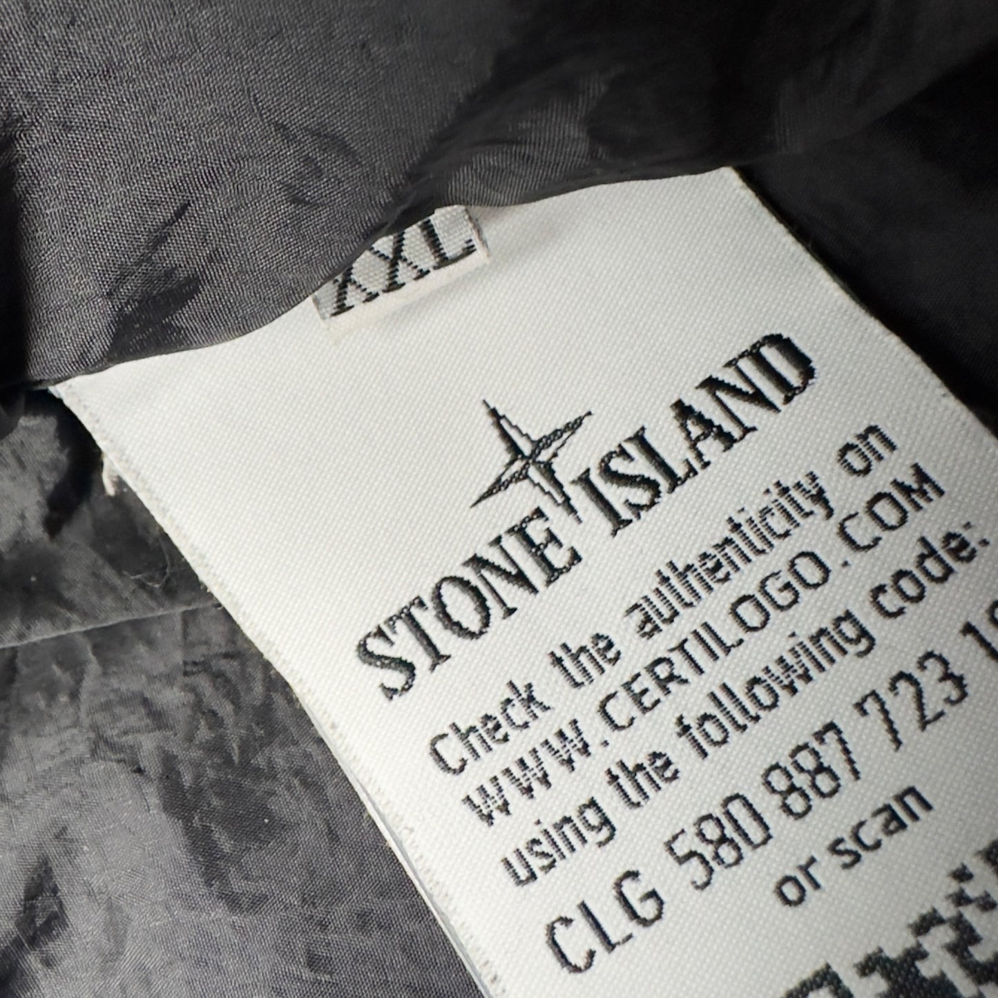 A/W 14 Stone Island Crinkle Reps Down Puffer Parka Jacket - Navy