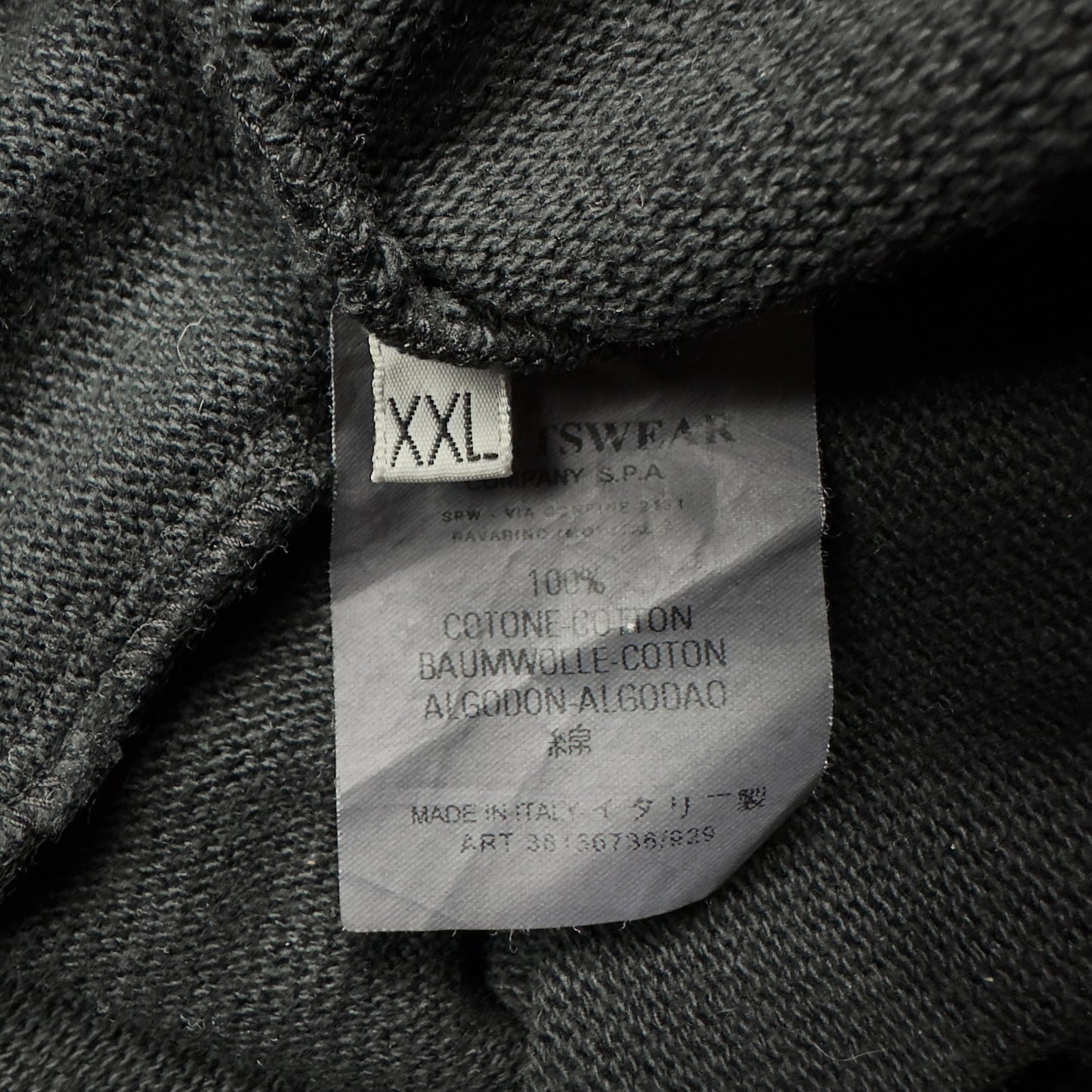 S/S 03 Stone Island Knitted Full Zip Sweater - Black