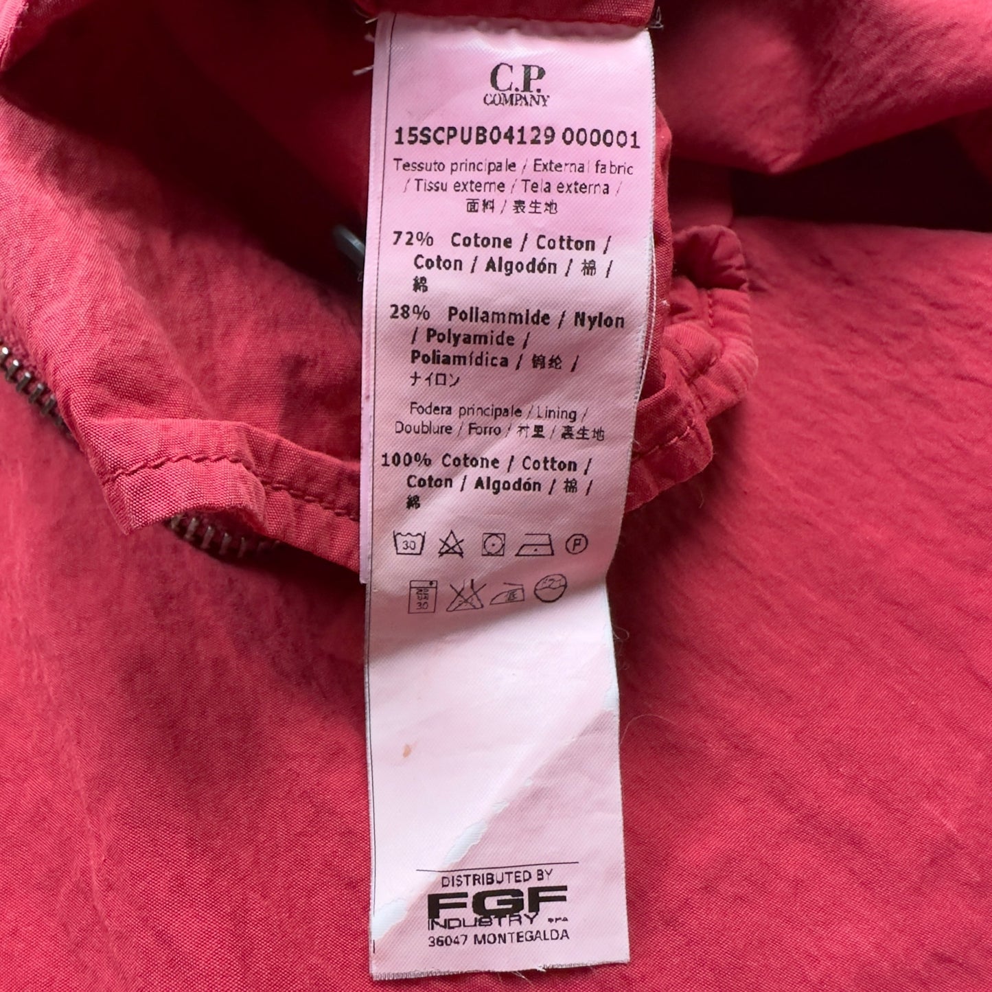 C.P. Company Big Lens Cotton Windbreaker - Red