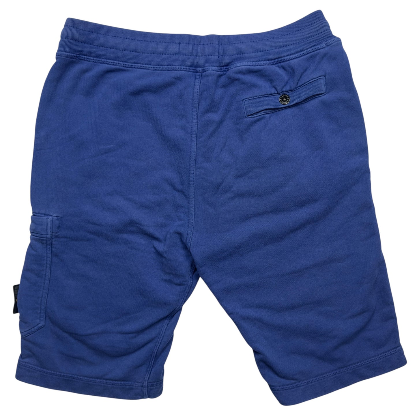 S/S 16 Stone Island Cotton Jersey Cargo Shorts - Blue