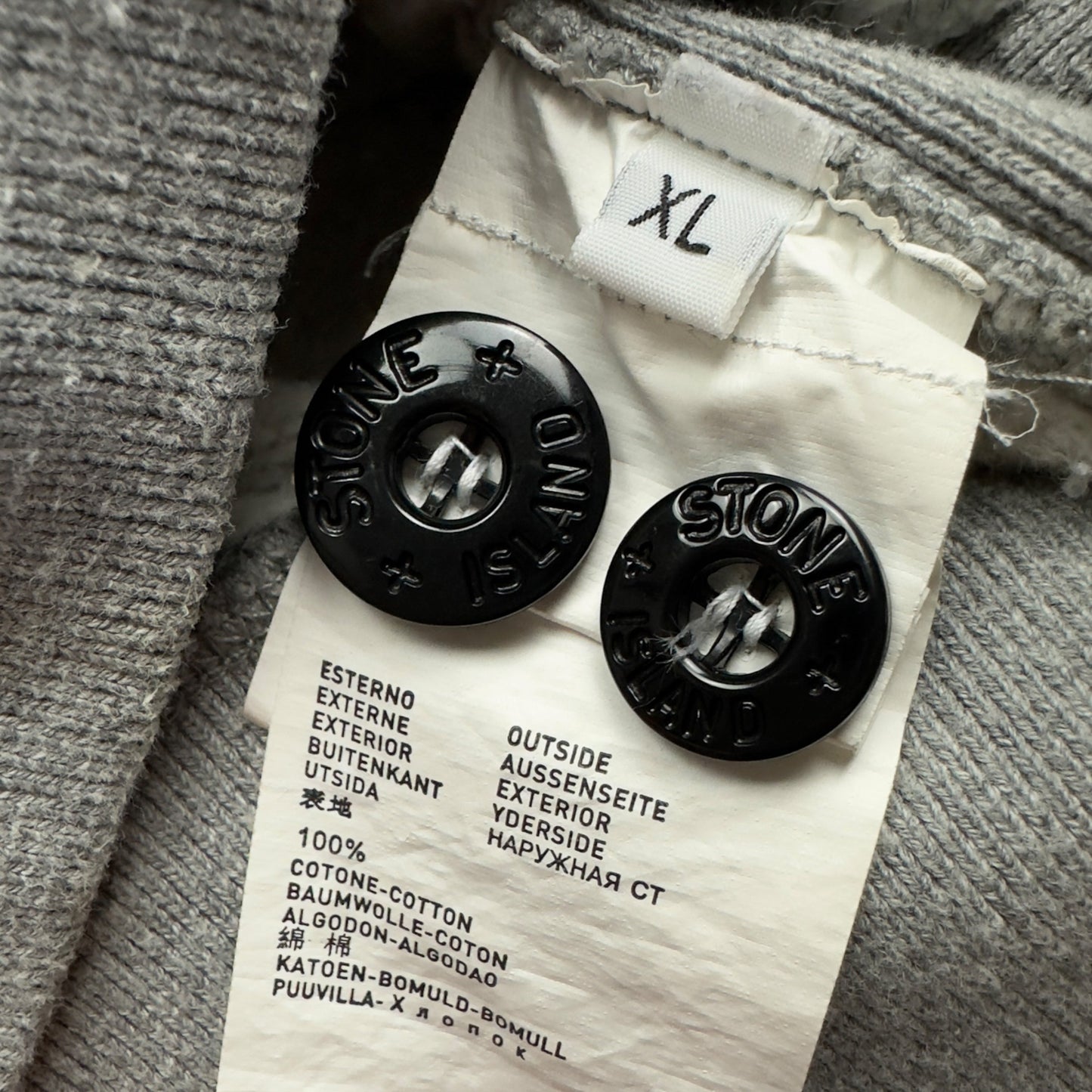 A/W 13 Stone Island Quarter Zip Sweater - Grey