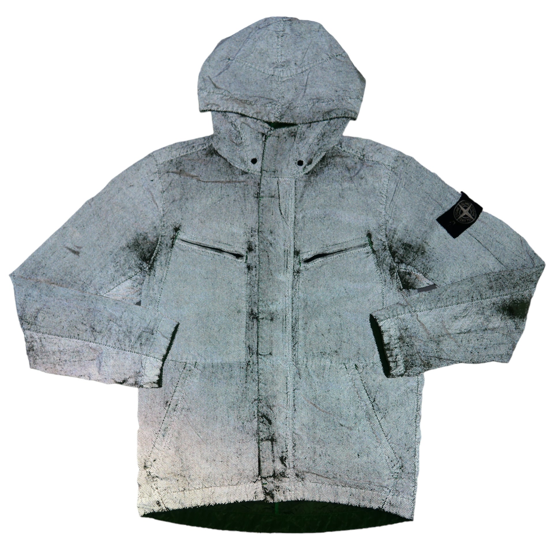 Stone island outlet pixel reflective jacket